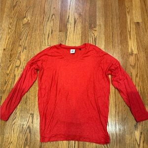 Orange Long Sleeve Top